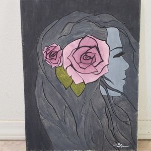 Acrylic canvas painting